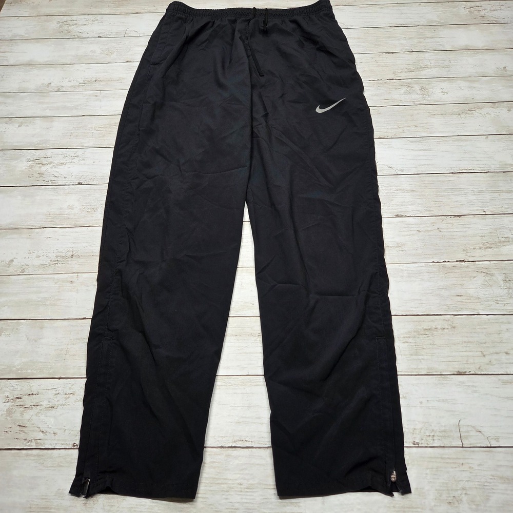 Nike Dri-FIT BV4840-010 Track Pants Mens Large Black Zipper Ankle Joggers